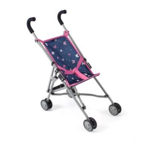 BAYER CHIC 2000 Mini-Puppenwagen ROMA Butterfly navy-pink