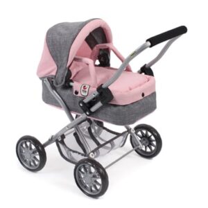 BAYER CHIC 2000 Mini-Puppenwagen SMARTY Melange grau-rosa