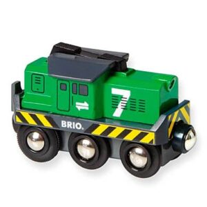 BRIO® WORLD Holzeisenbahn Batterie - Frachtlok 33214