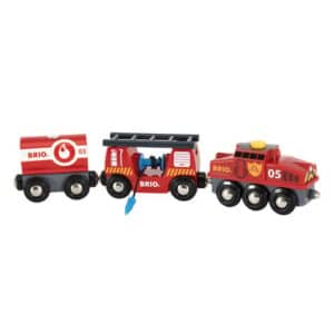 BRIO® WORLD Holzeisenbahn Feuerwehr-Löschzug 33844