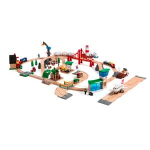 BRIO® WORLD Holzeisenbahn Großes BRIO Premium-Set