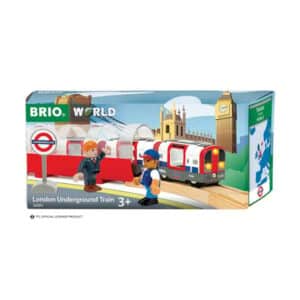 BRIO® WORLD Holzeisenbahn Londoner U-Bahn mit Licht und Sound