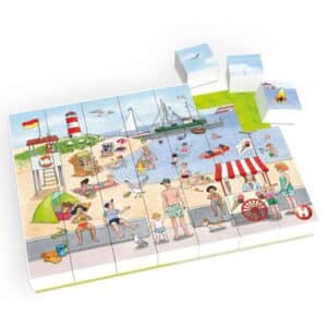 HUBELINO® Puzzle Ausflug zum Badestrand (35-teilig)