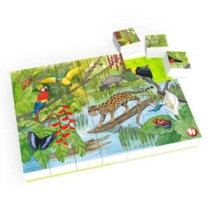 HUBELINO® Puzzle Tiere im tropischen Regenwald (35-teilig)