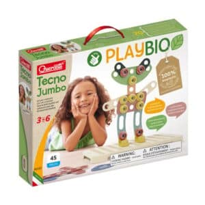 Quercetti PlayBio Tecno Jumbo Bausatz aus Bioplastik (45 Teile)