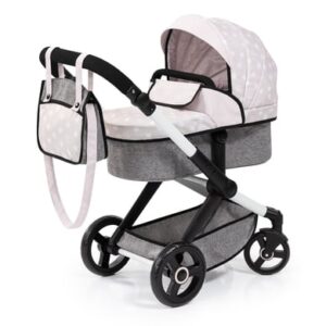 bayer Design Kombi-Puppenwagen Xeo Rosa/Grau