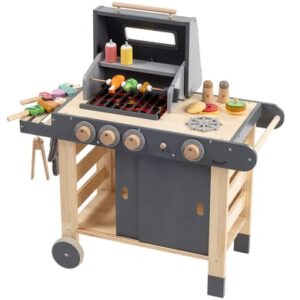 howa® Kindergrill aus Holz mit 25-teiligem Zubehör